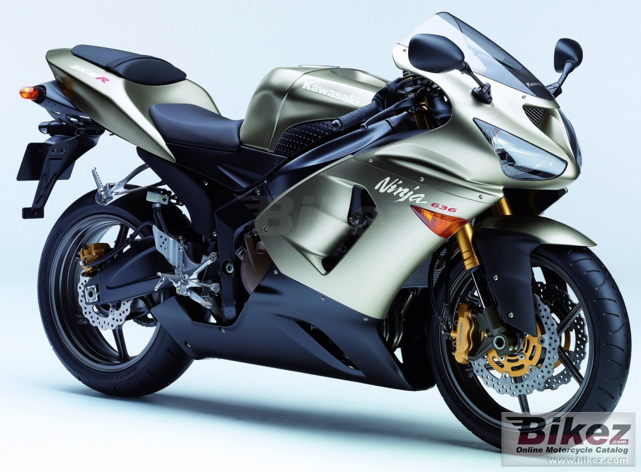 Big Kawasaki ninja zx-6 r picture and wallpaper from Bikez.com